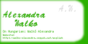alexandra walko business card